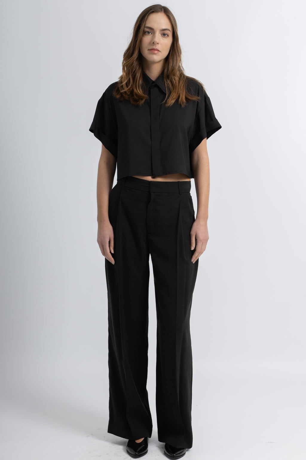 Pantalon à Plis Fluide Plita