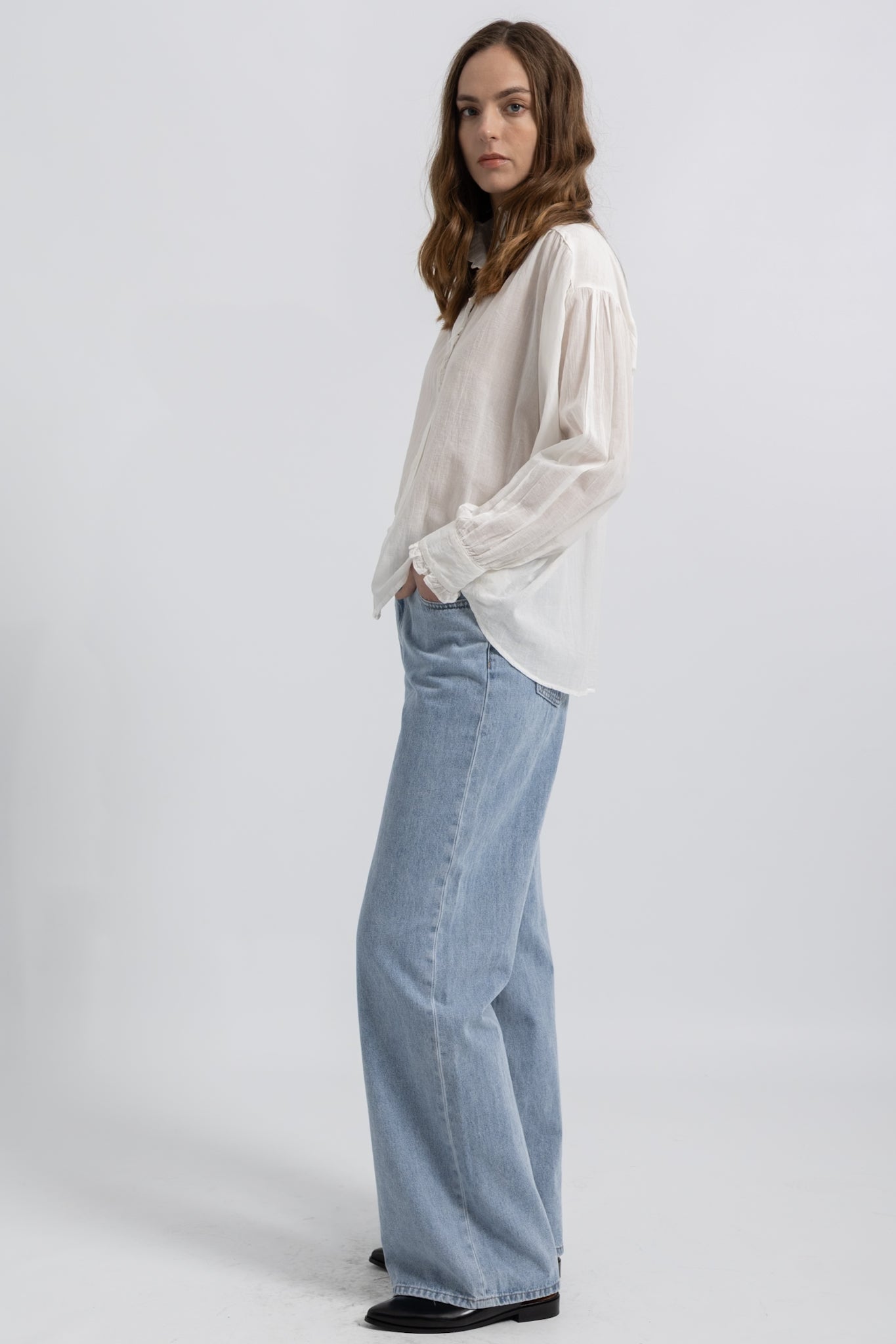 Chemise Loose Voile Coton Frou