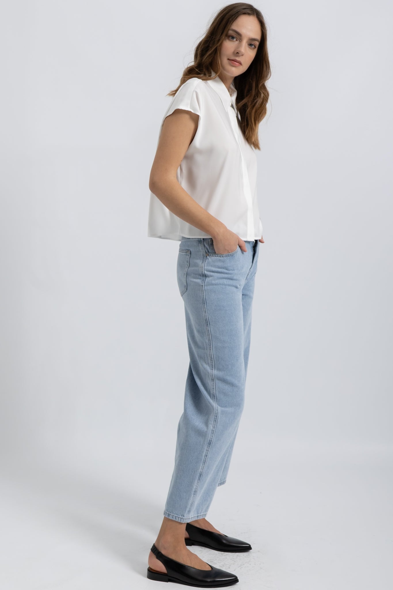 Chemise Cropped Sans Manches Mart