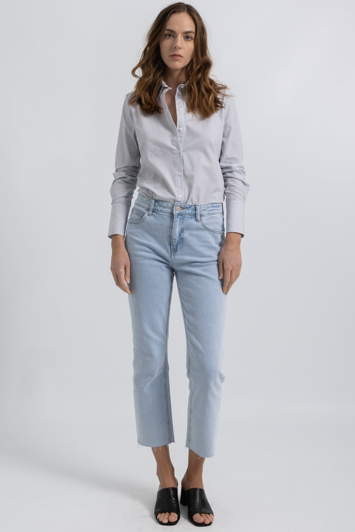 Chemise Ajustée Coton Rayé Luna