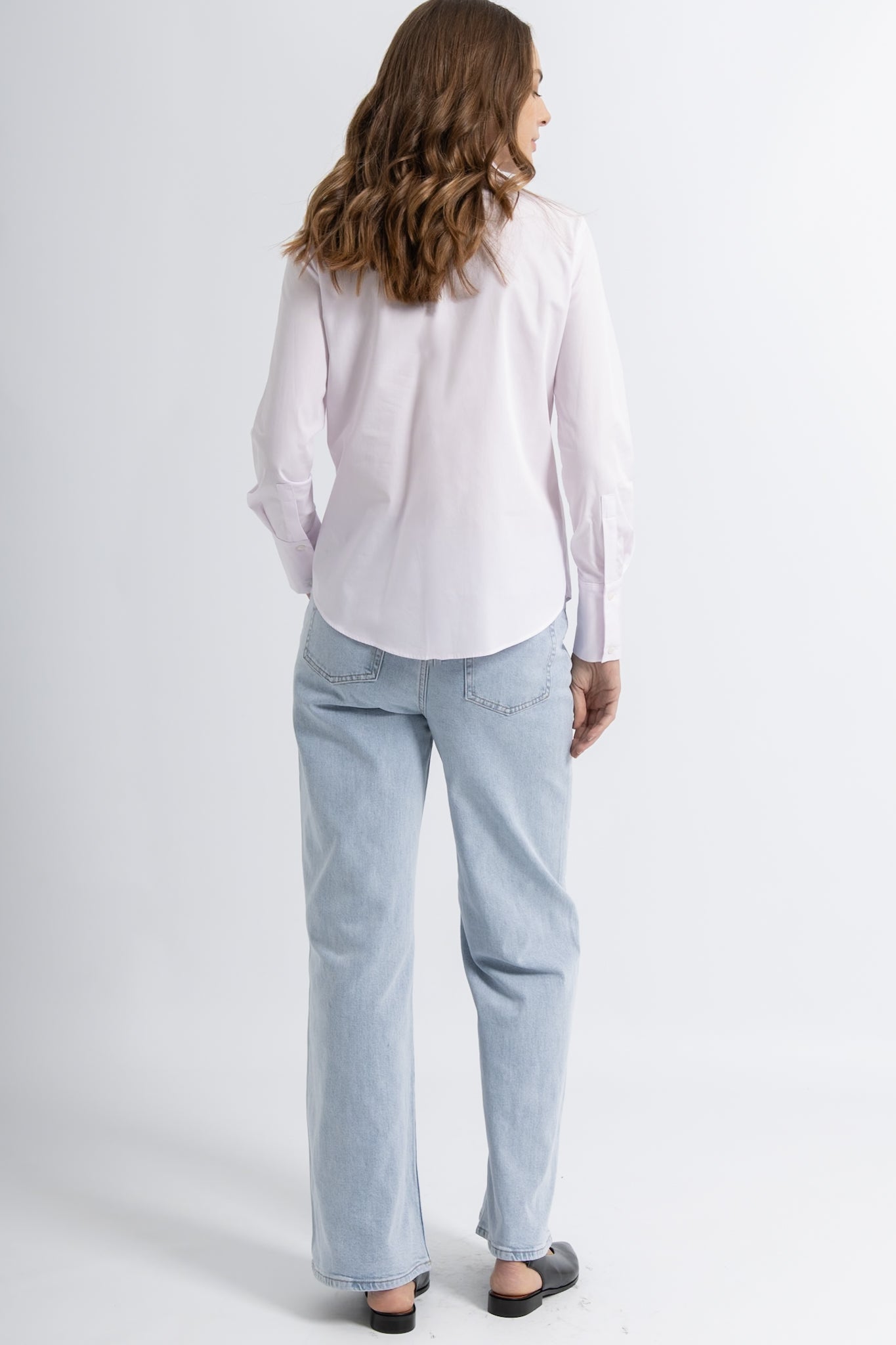 Chemise Ajustée Coton Rose Luna