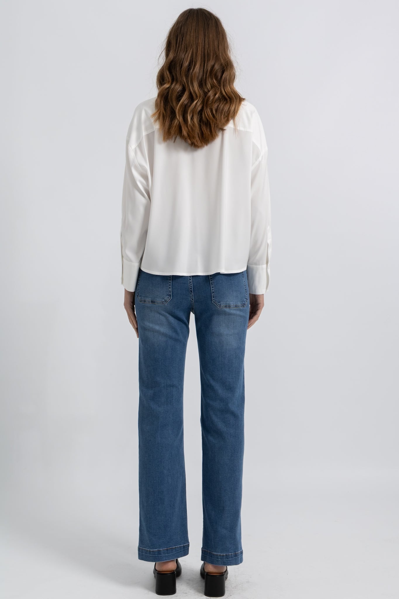 Chemise Cropped Oversize Fluide Jena
