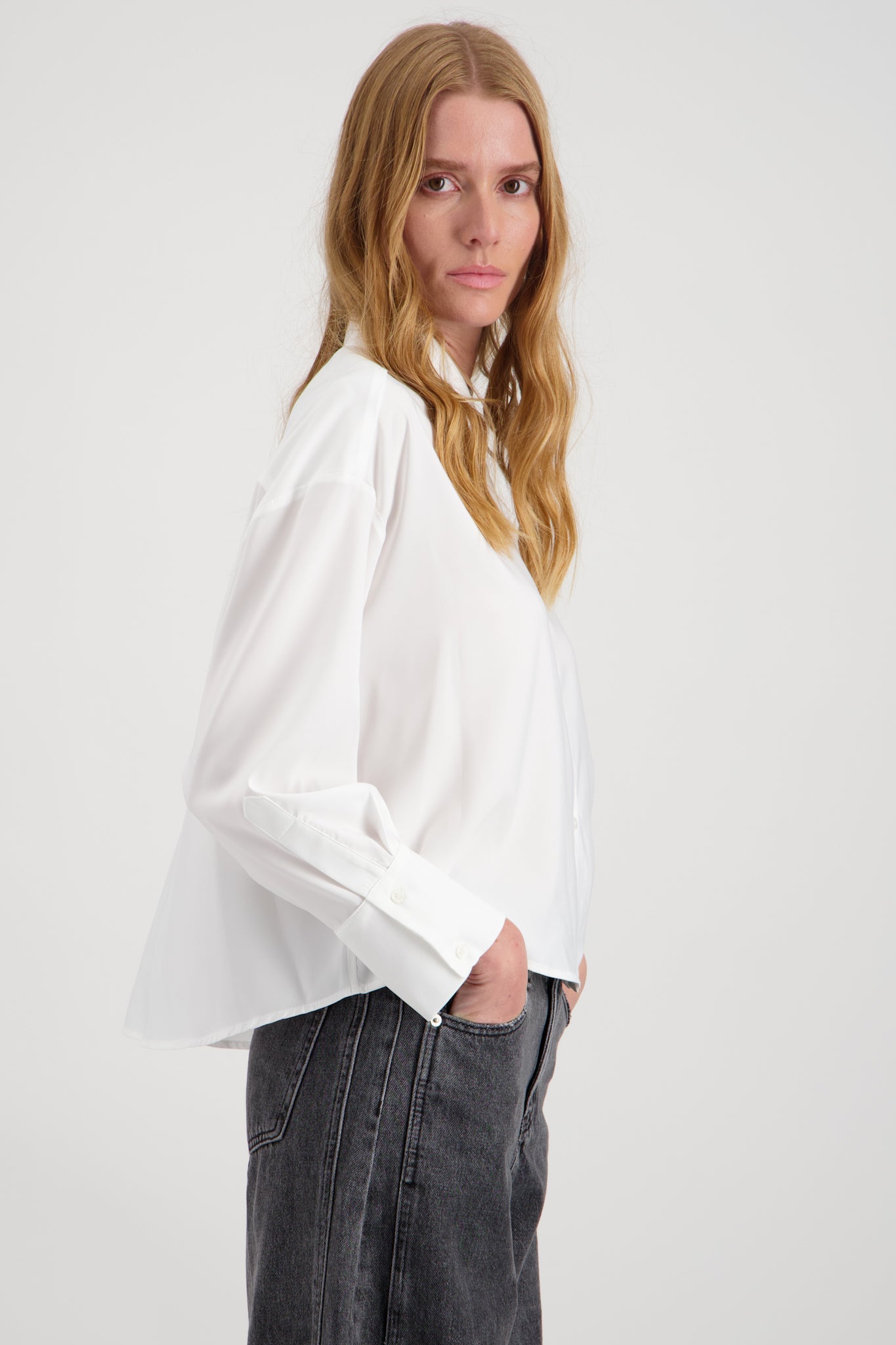 CHEMISE LOOSE ENVERS SATIN JENA