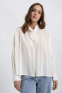 Chemise Loose Voile Coton Frou