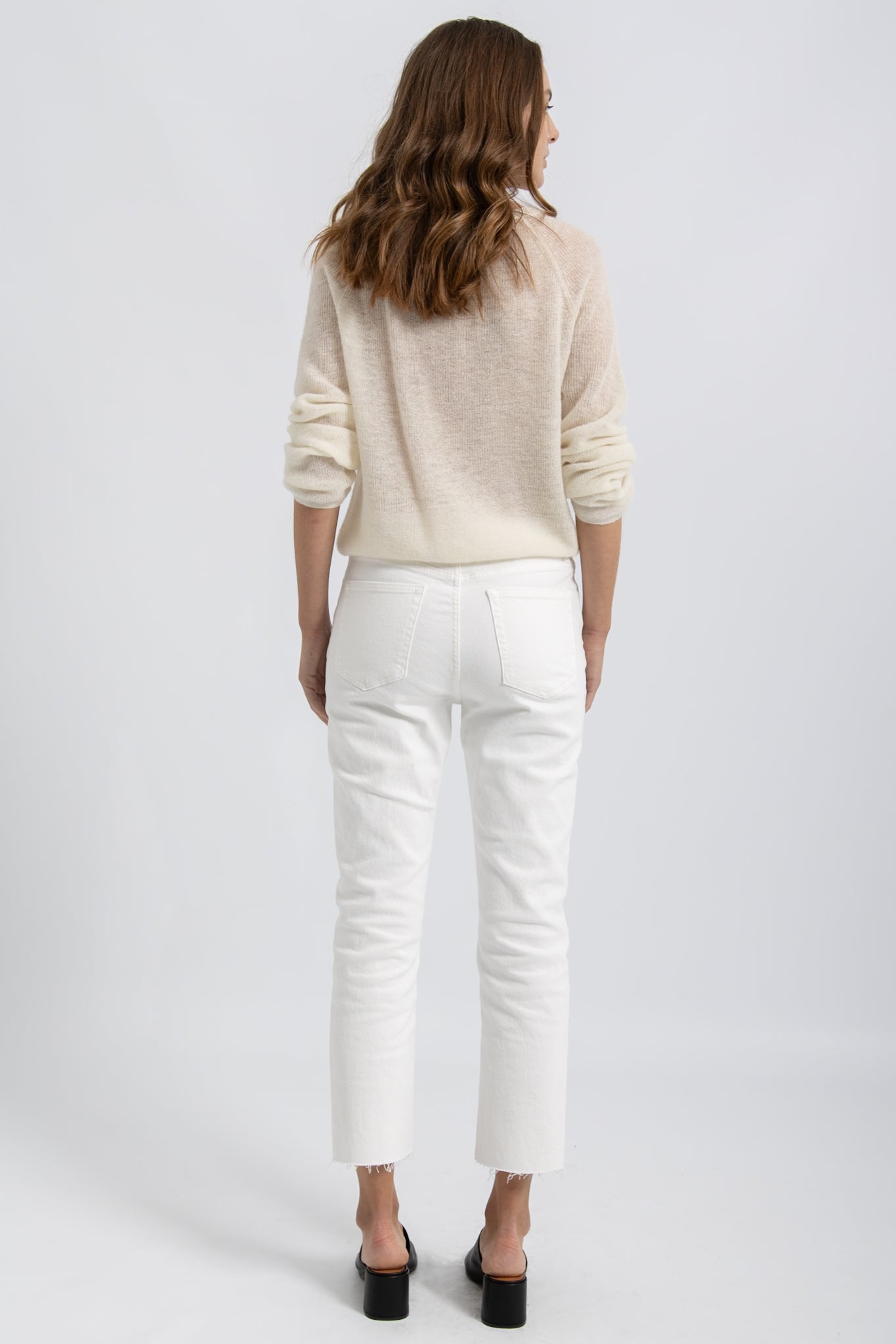 Jeans regular blanc