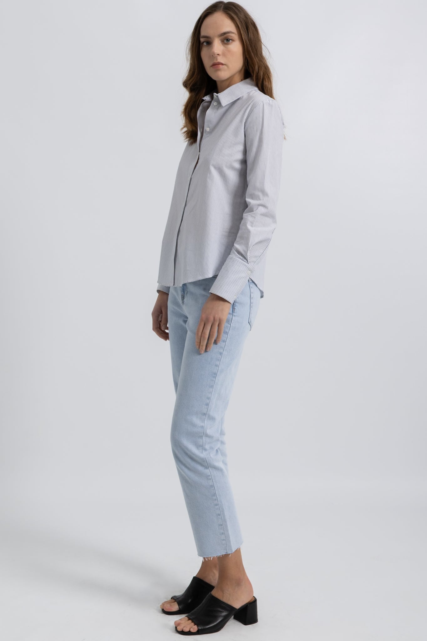 Chemise Ajustée Coton Rayé Luna