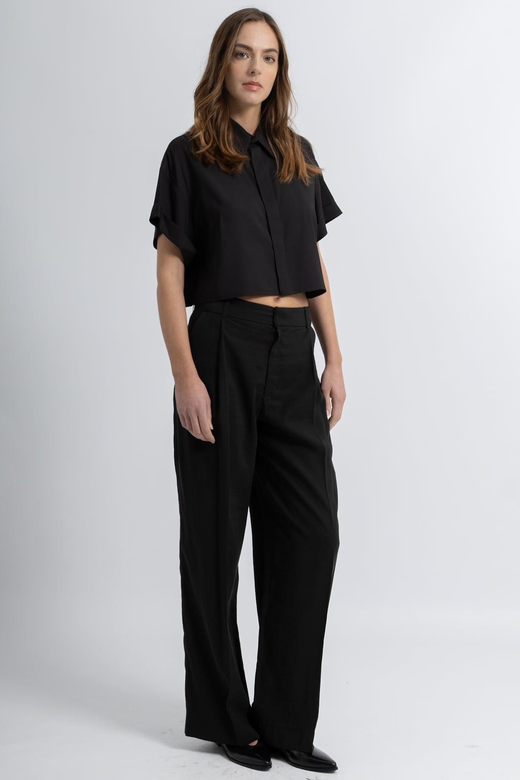 Pantalon à Plis Fluide Plita