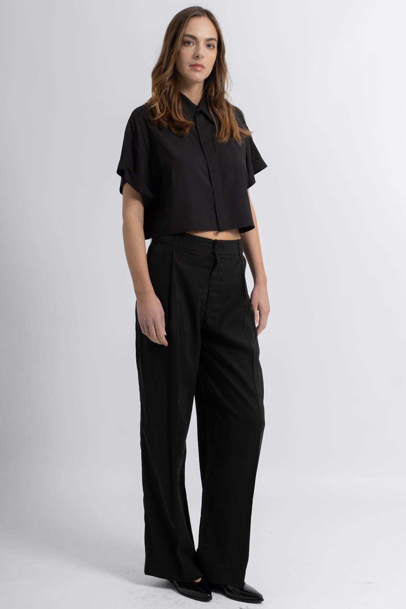 Pantalon à Plis Fluide Plita