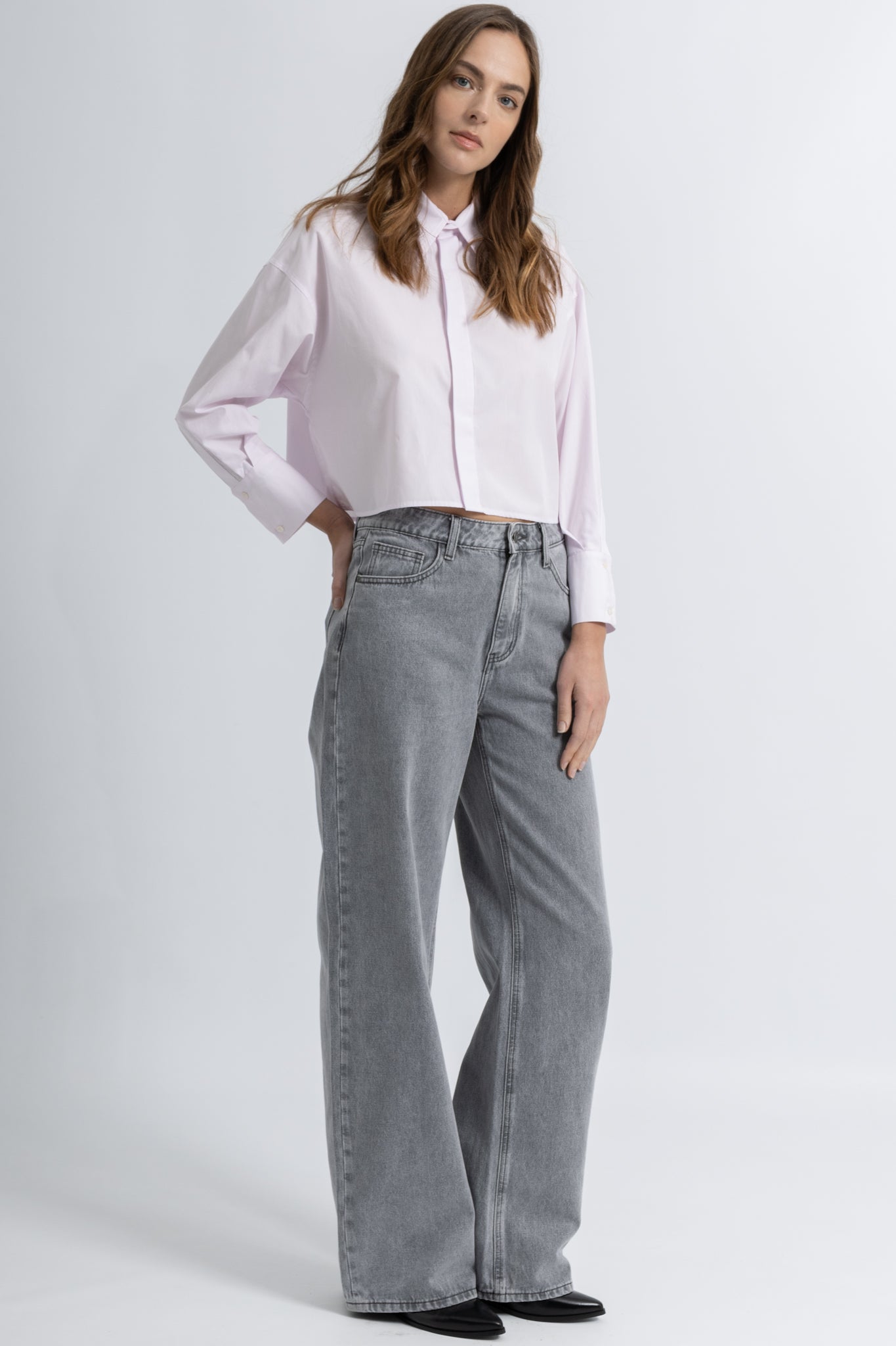 Chemise Cropped Coton Celia