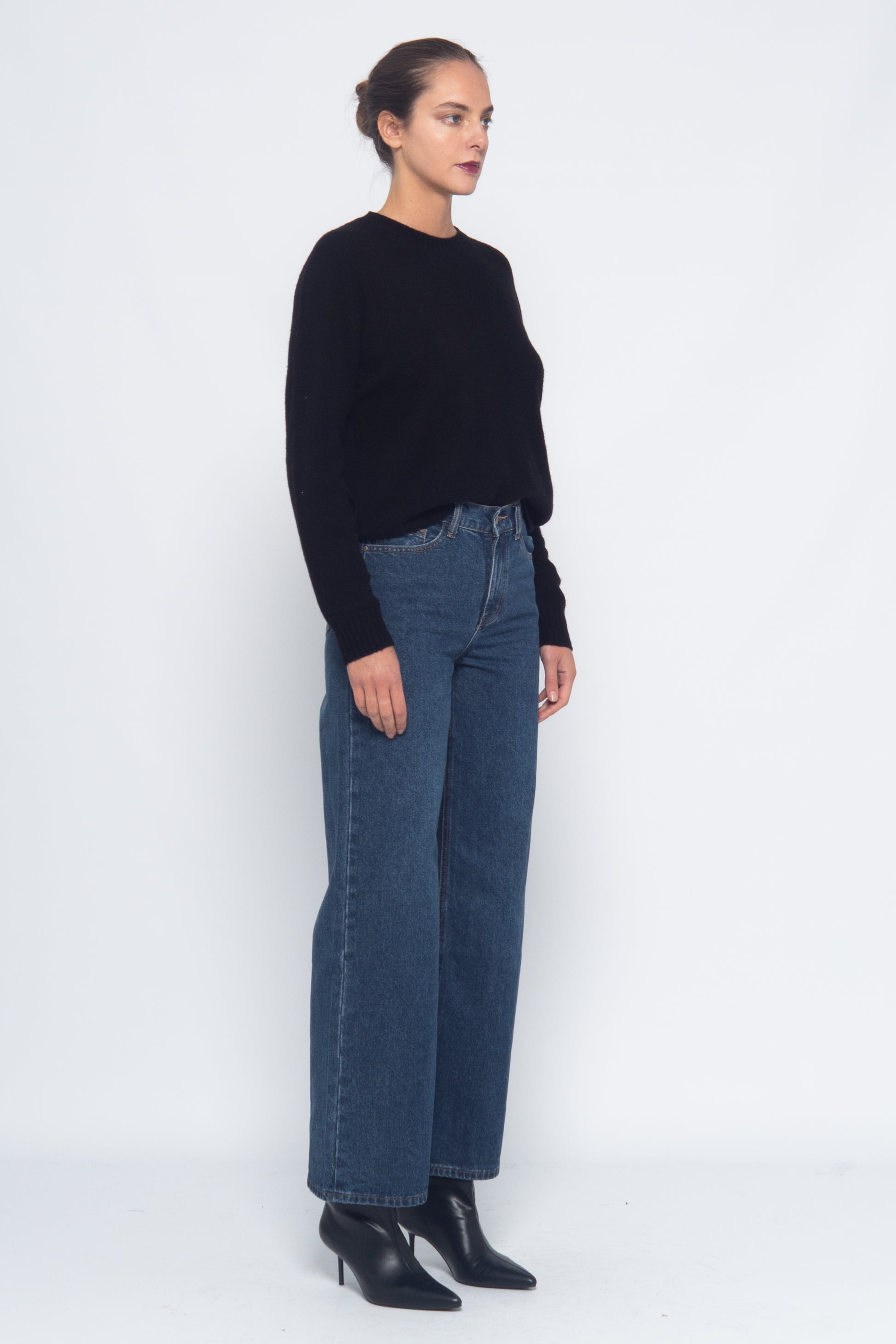 Jeans Straight Denim Foncé