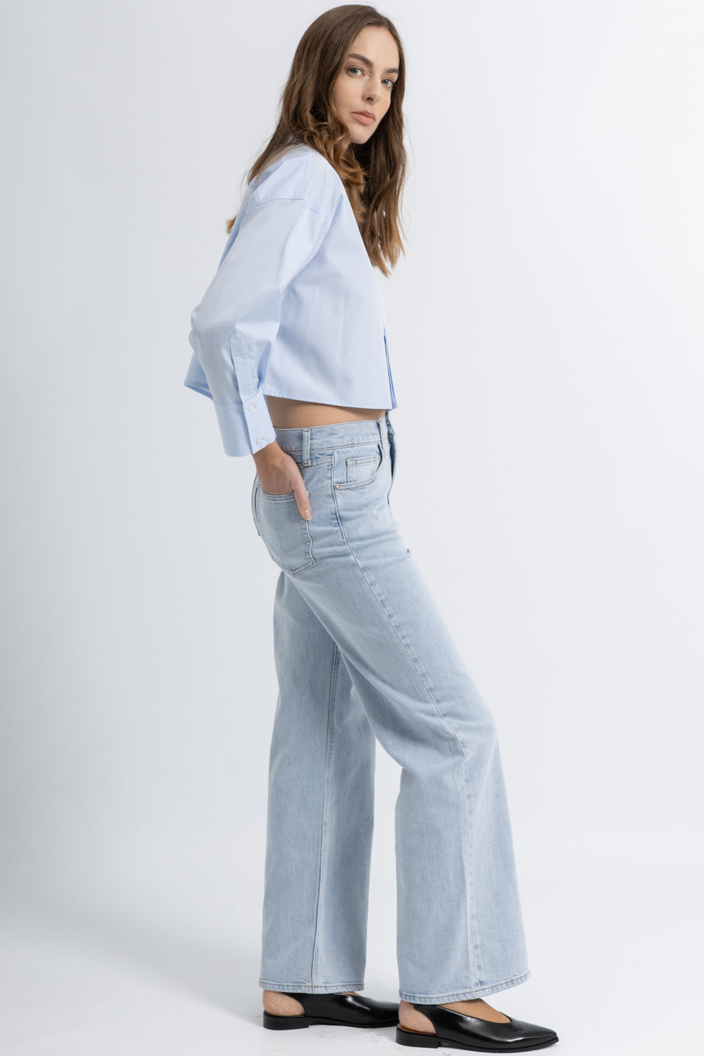 Chemise Cropped Coton Celia