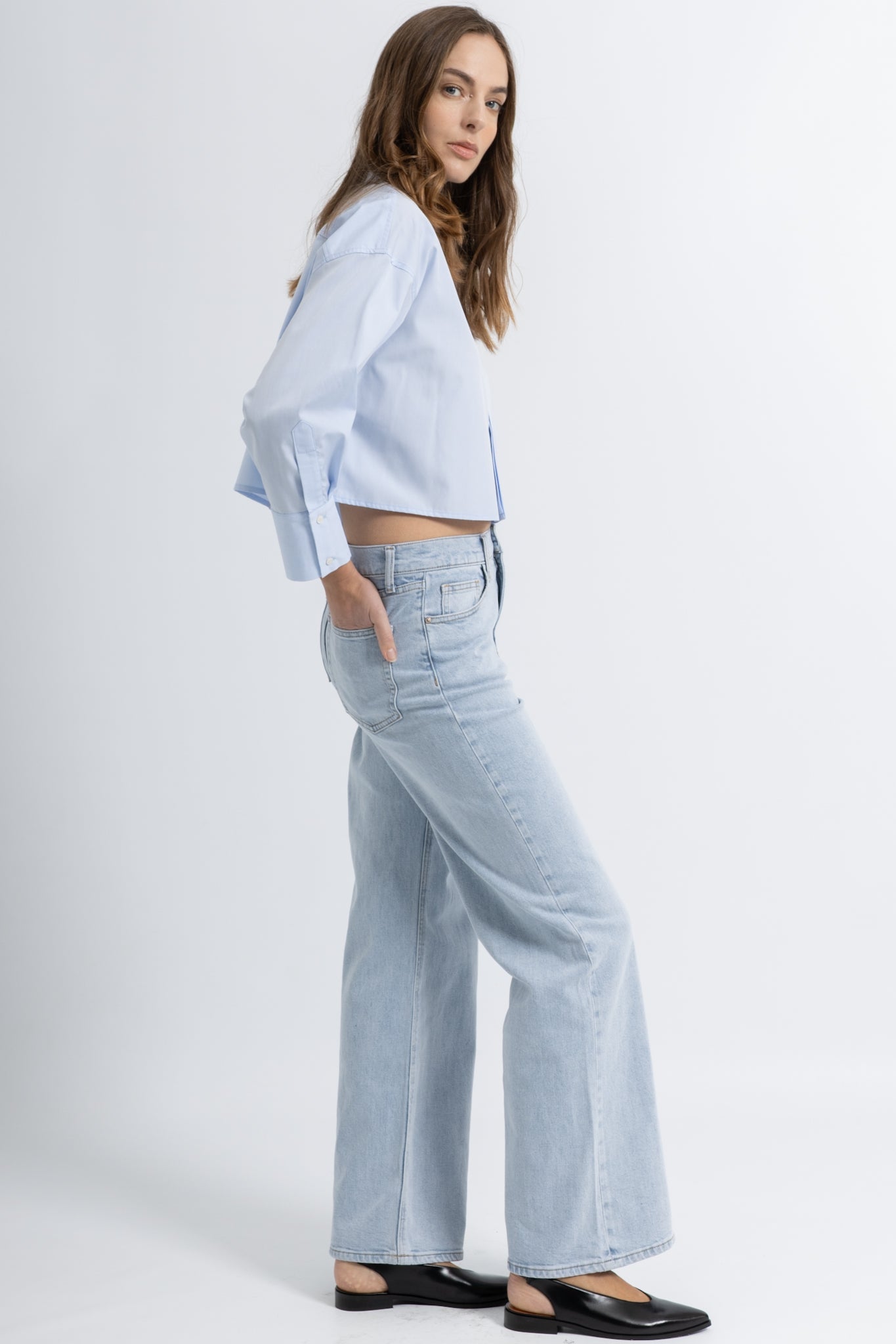 Chemise Cropped Coton Celia