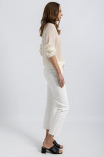 Jeans regular blanc