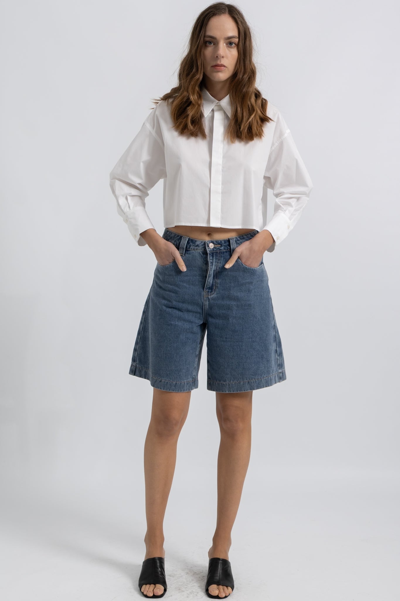 Chemise Cropped Coton Celia