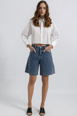 Chemise Cropped Coton Celia