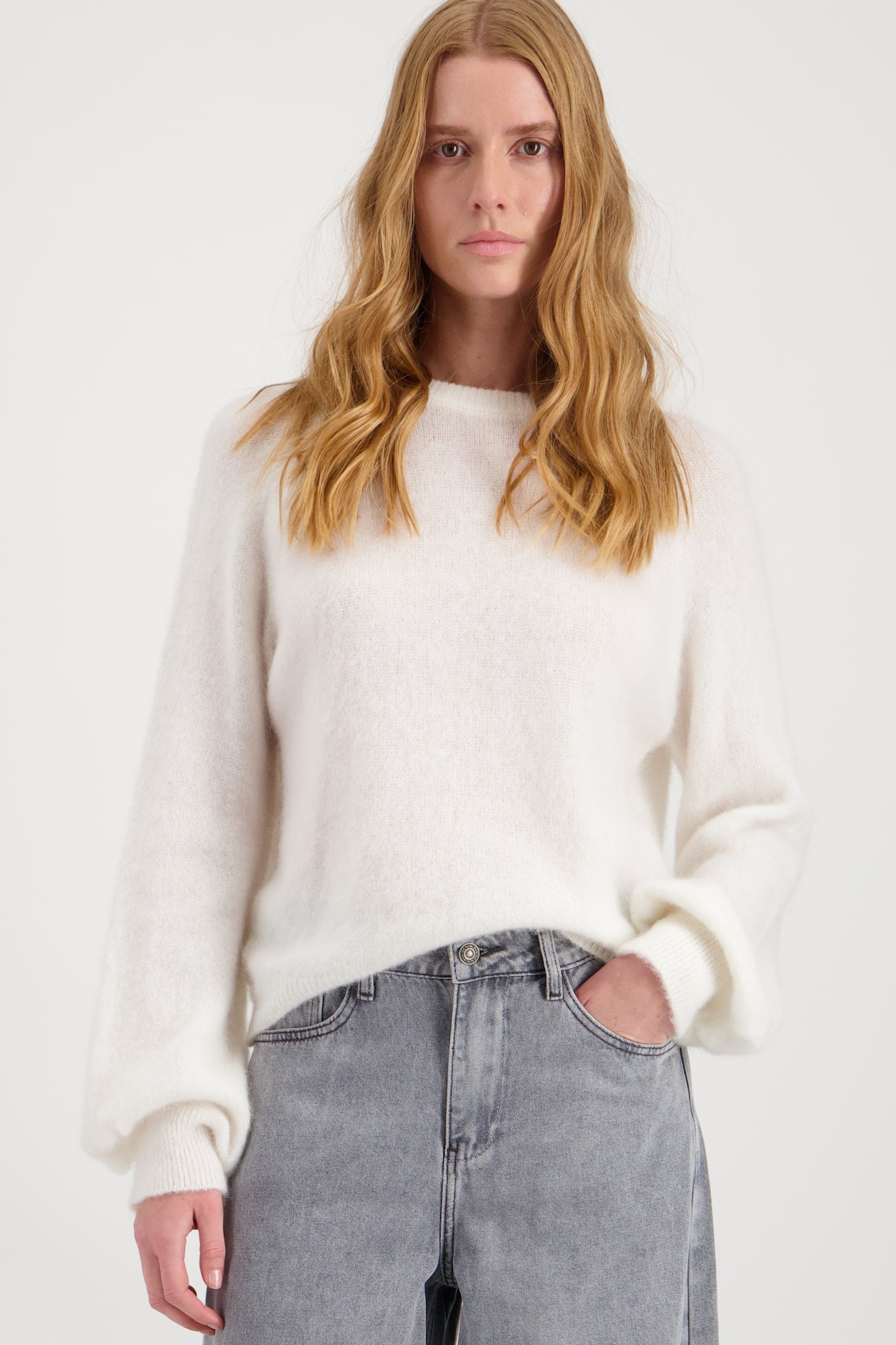 PULL LAINE MOHAIR WOV