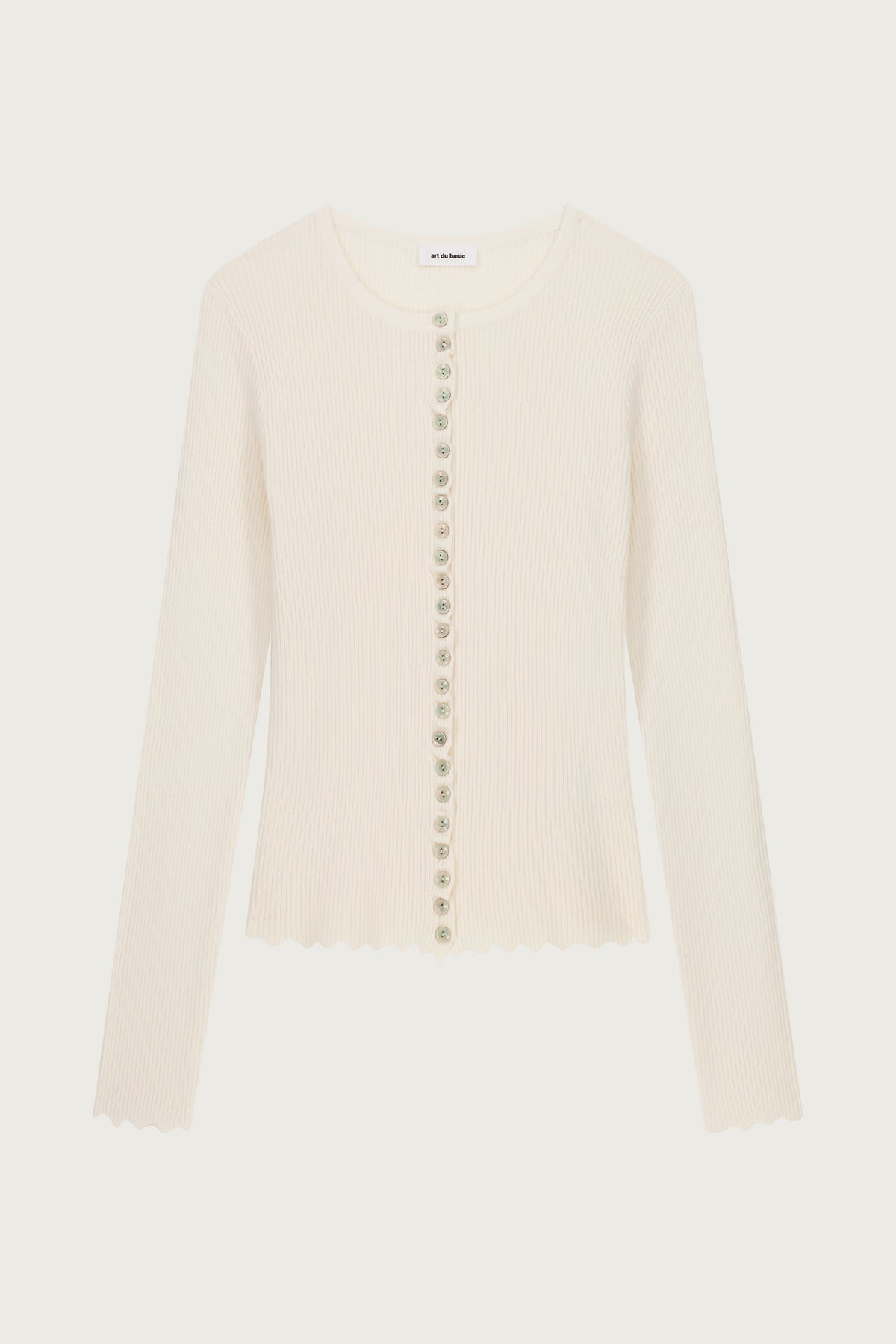 GILET EN MAILLE CÔTELÉ