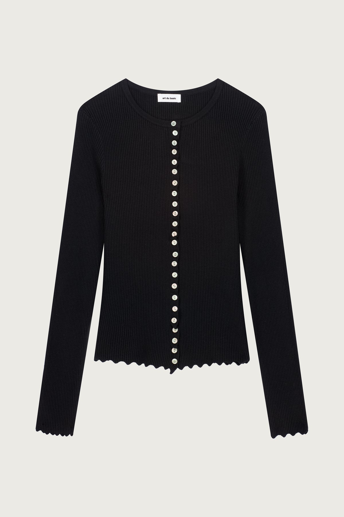 GILET EN MAILLE CÔTELÉ