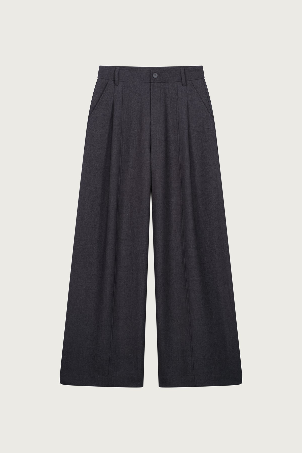 PANTALON AMPLE À PLIS