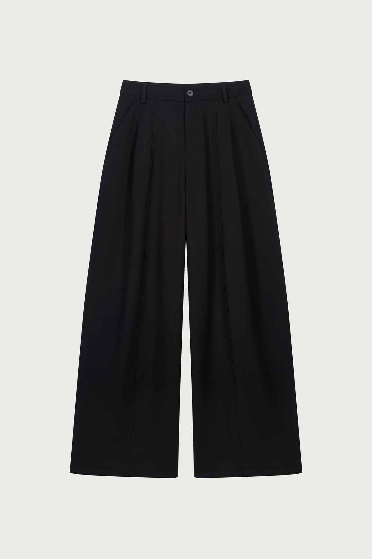 PANTALON AMPLE À PLIS