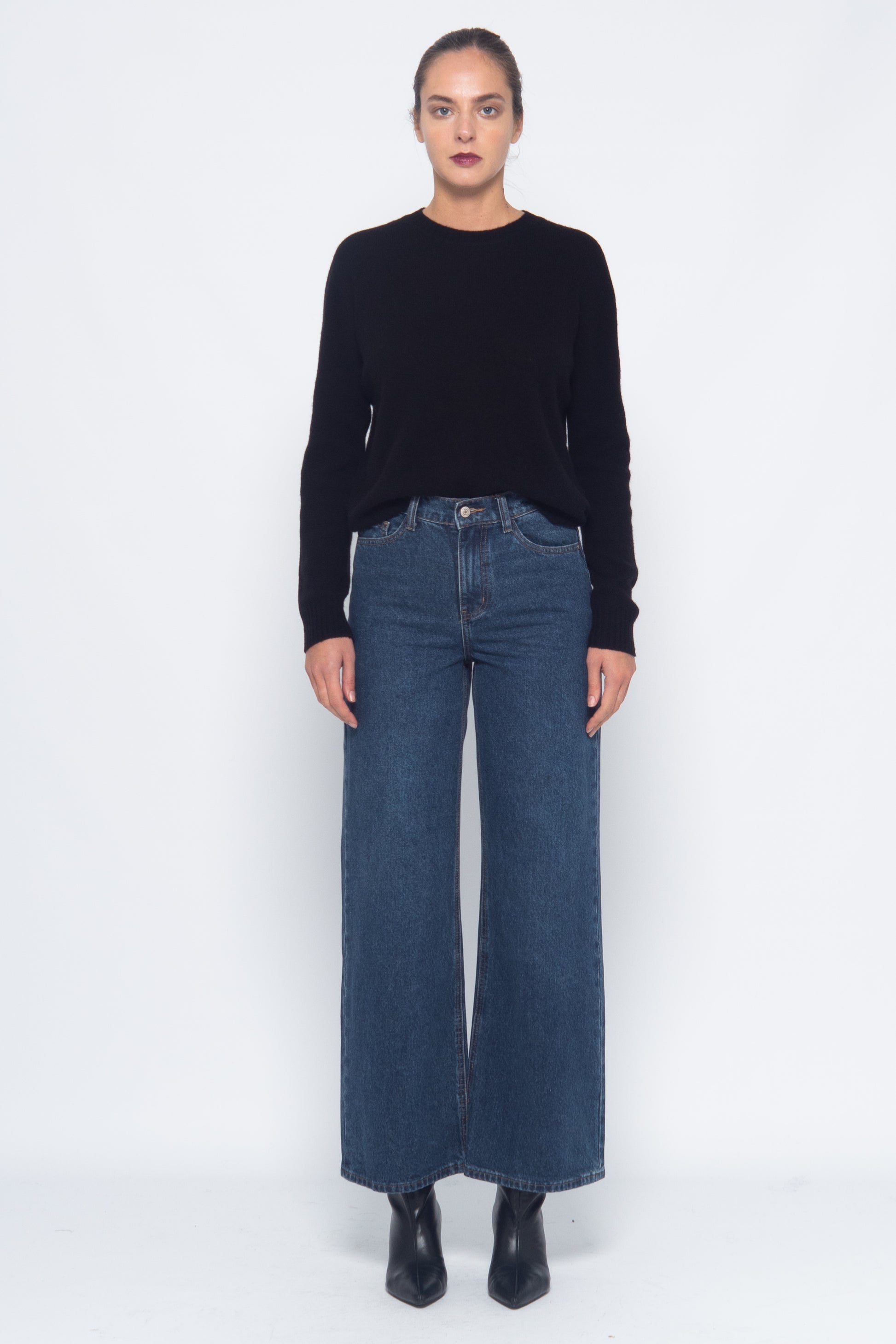 Jeans Straight Denim Foncé
