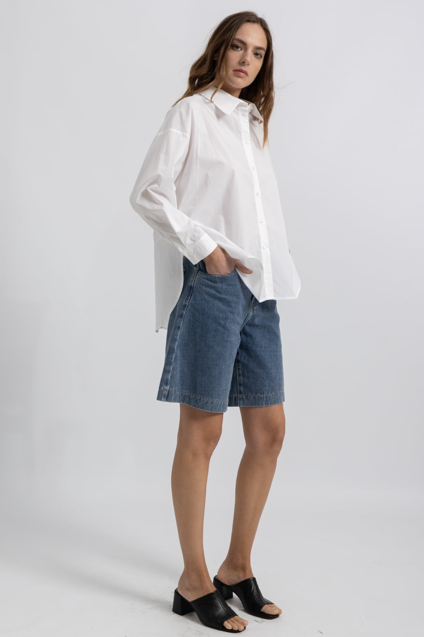 Chemise à Fentes Coton Joy