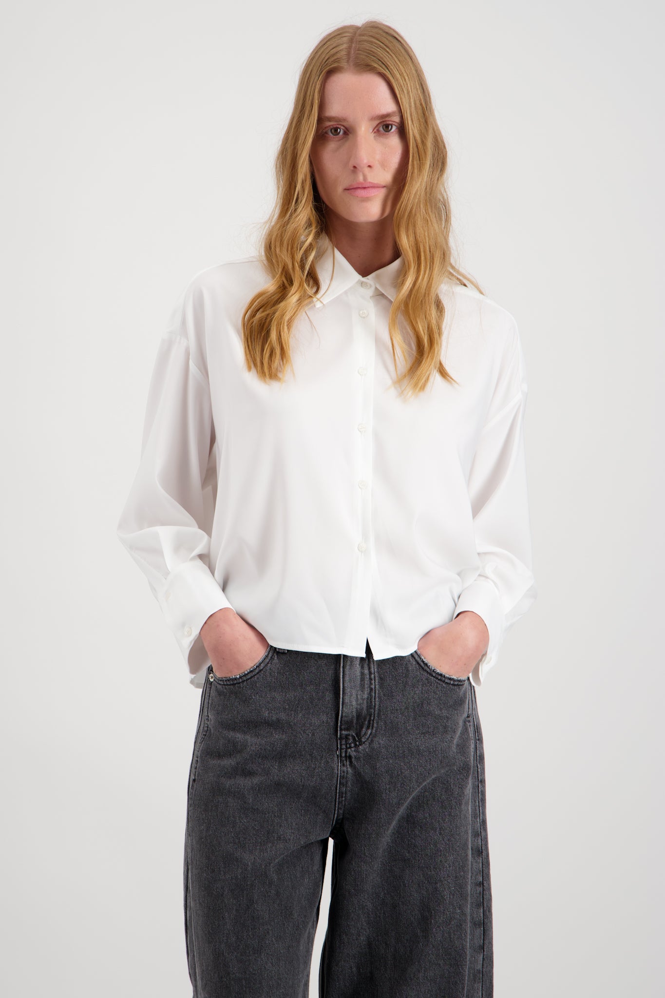 CHEMISE LOOSE ENVERS SATIN JENA