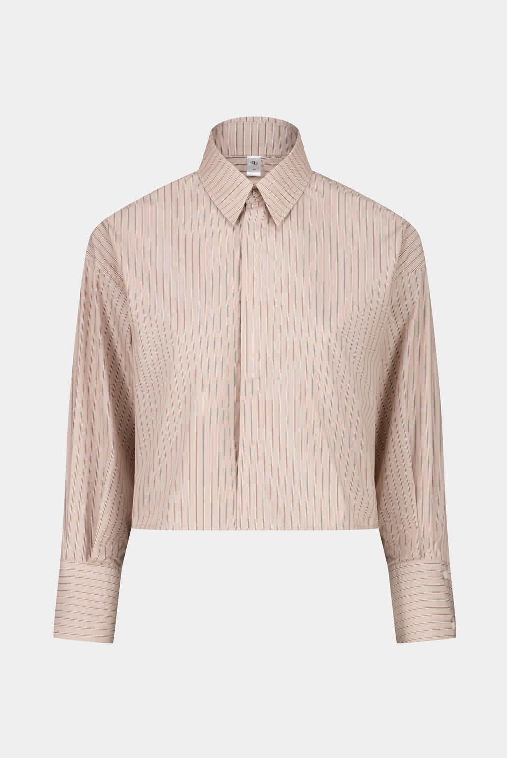 CHEMISE CROPPED COTON RAYÉ CÉLIA