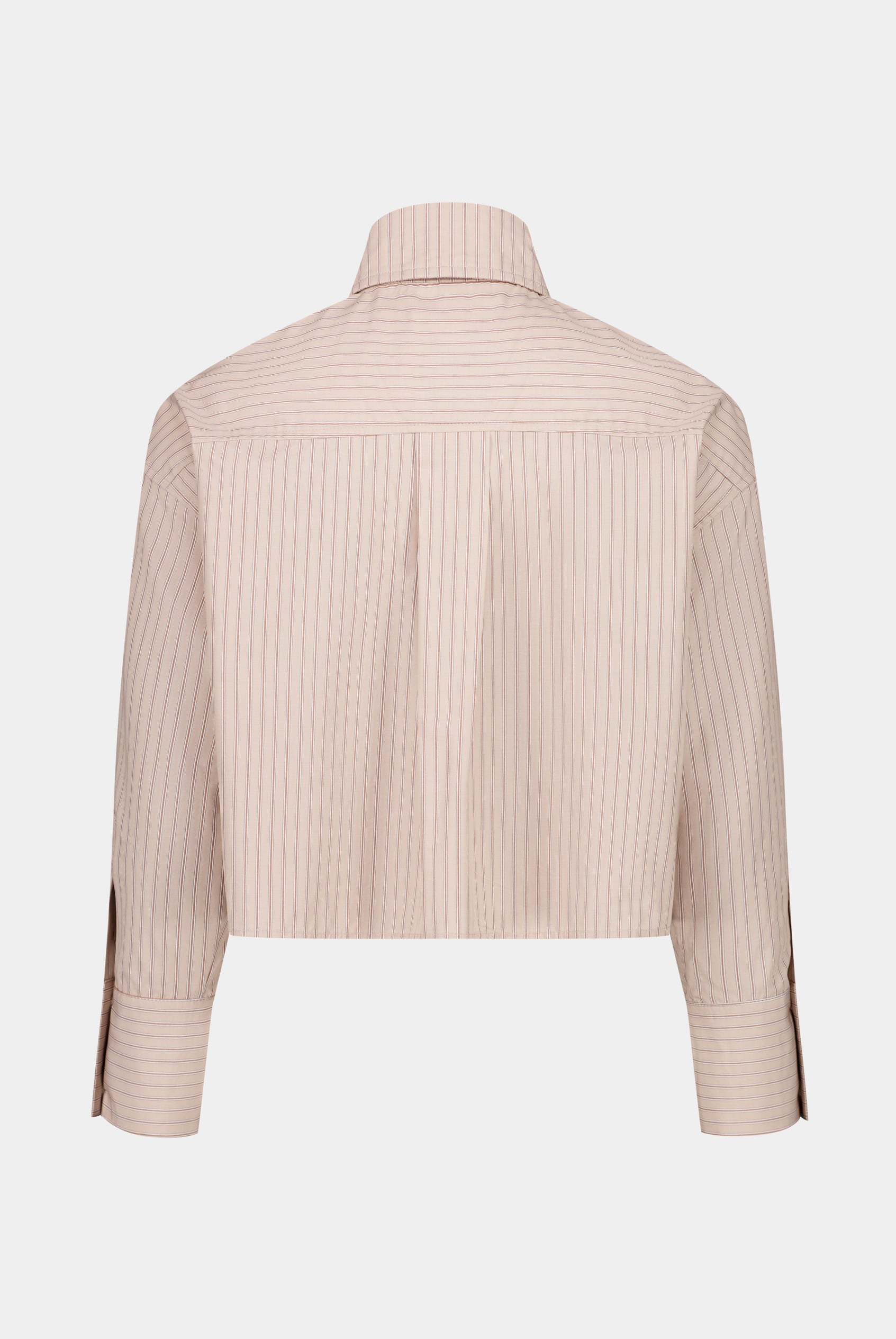 CHEMISE CROPPED COTON RAYÉ CÉLIA