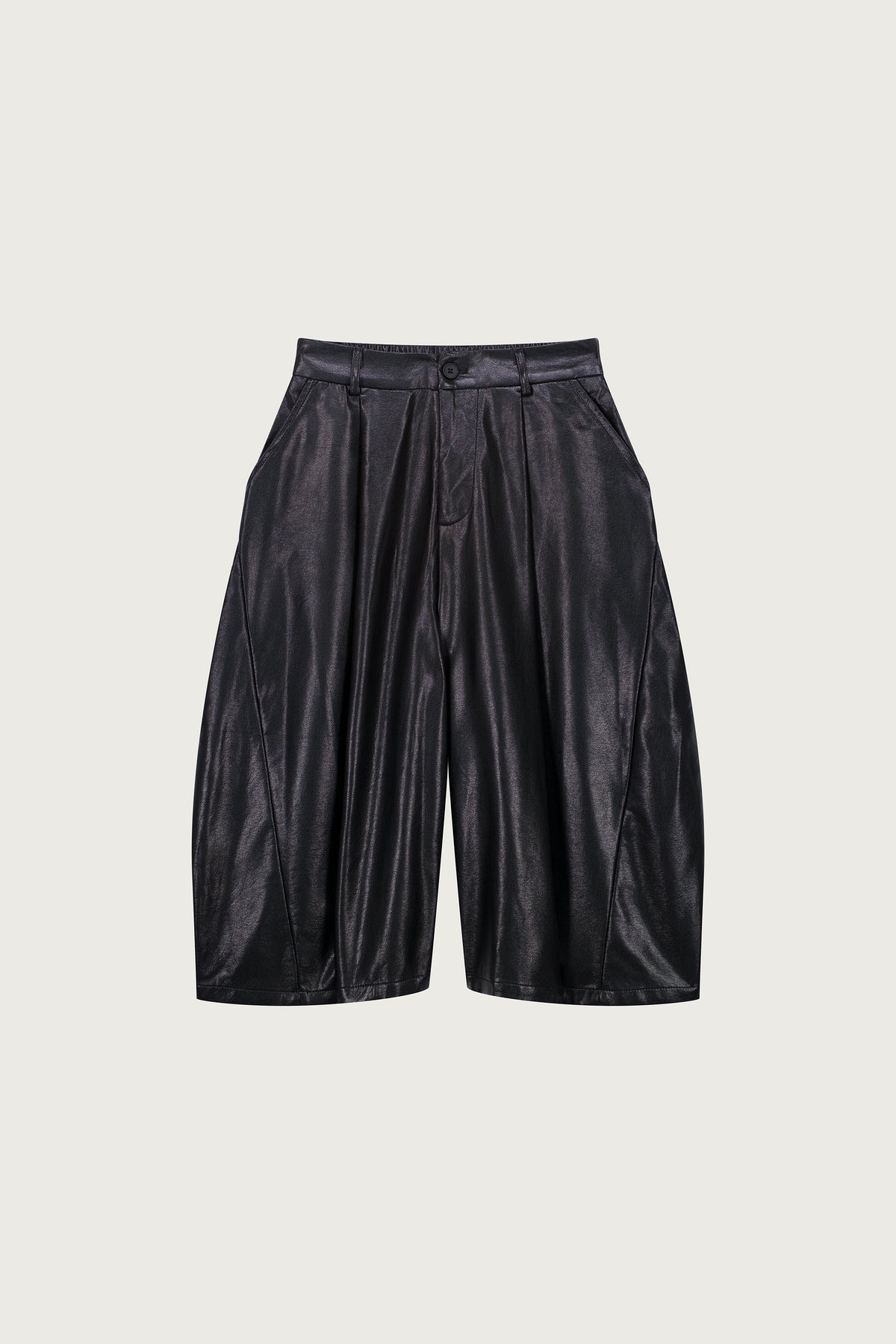 BERMUDA LONG FAÇON CUIR