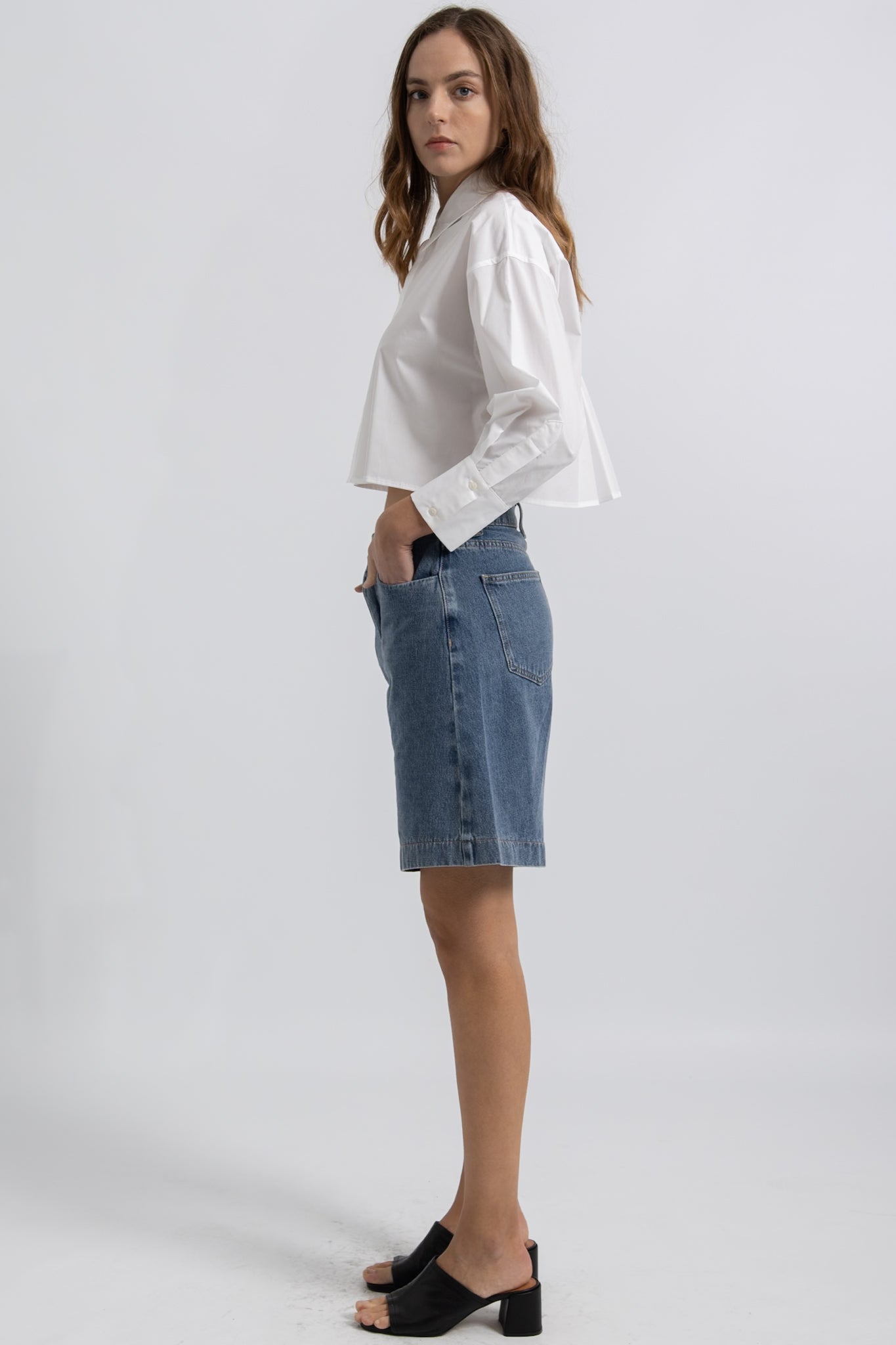Chemise Cropped Coton Celia