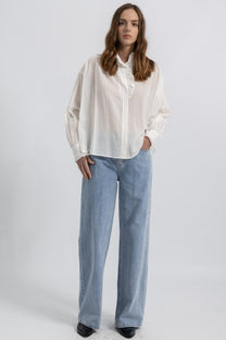 Chemise Loose Voile Coton Frou