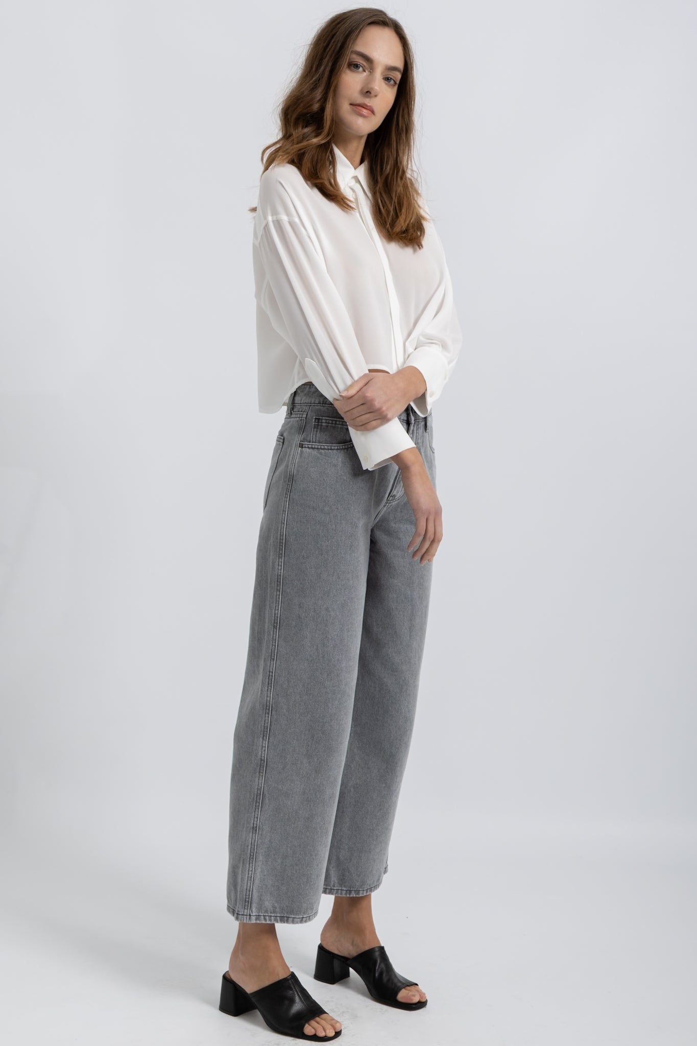 Chemise Cropped Crêpe Celia