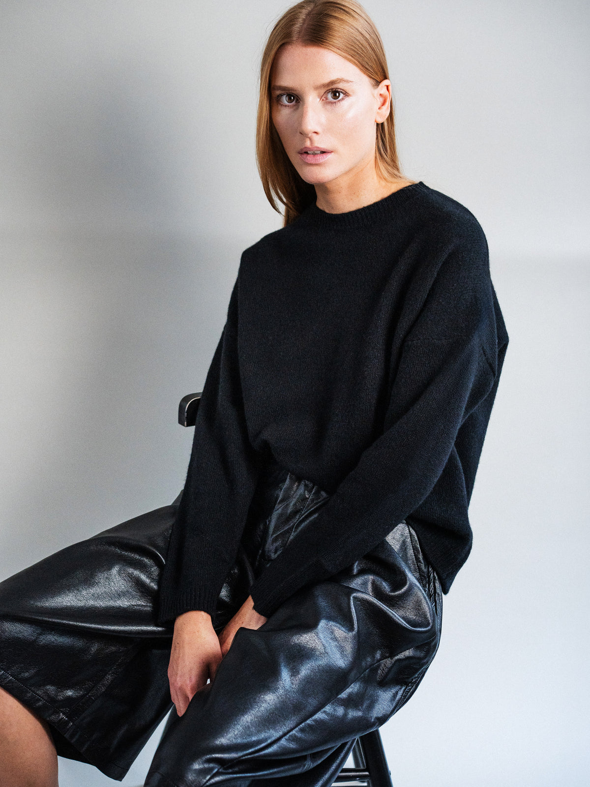 PULL COL ROND LAINE MÉRINOS