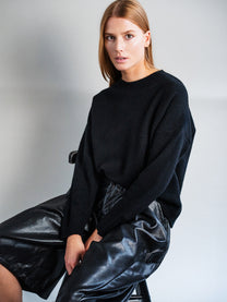 PULL COL ROND LAINE MÉRINOS