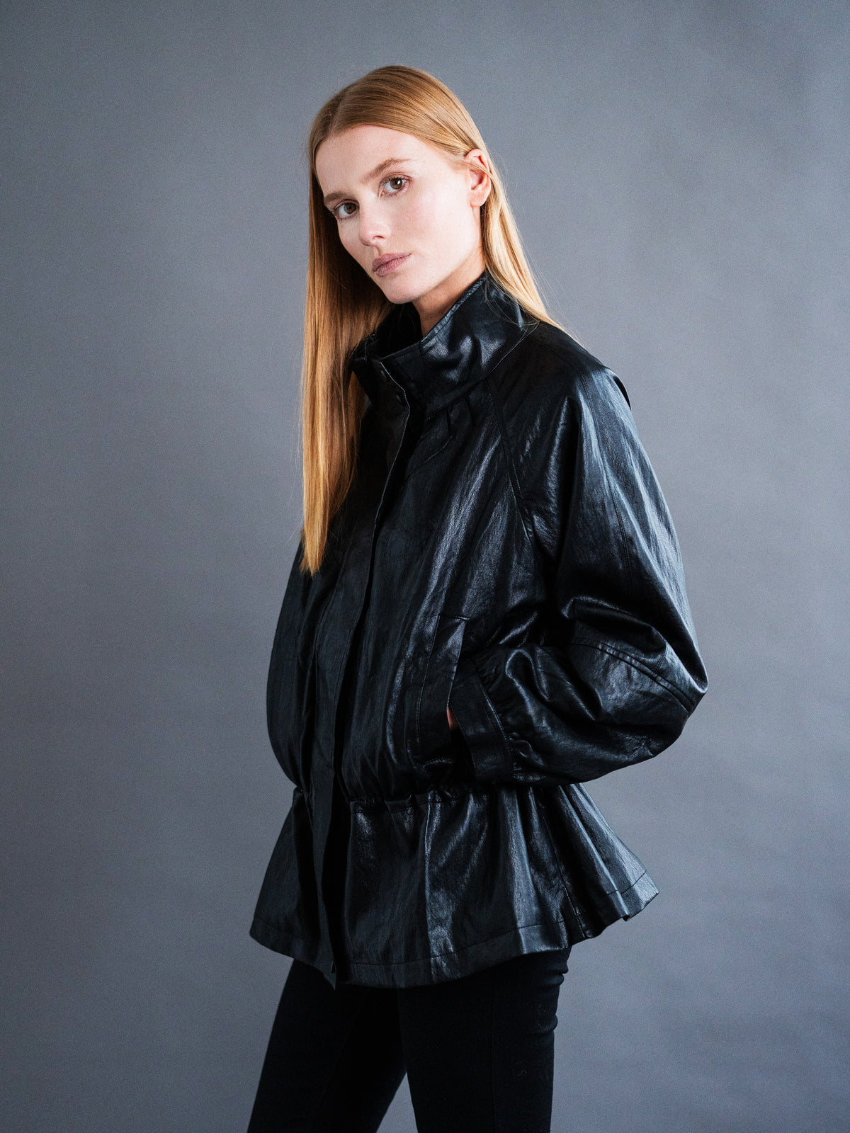 VESTE SAHARIENNE FAÇON CUIR