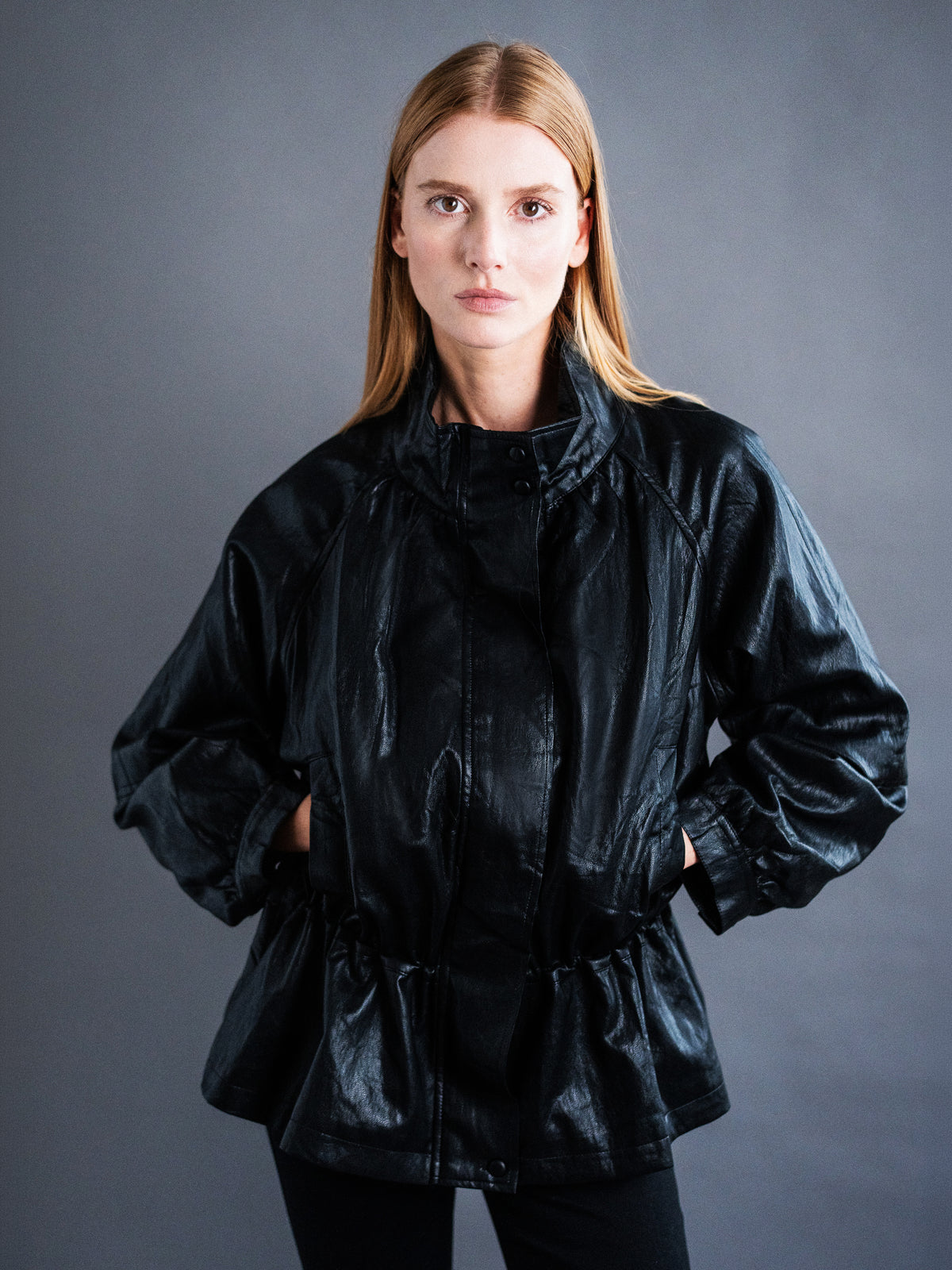 VESTE SAHARIENNE FAÇON CUIR