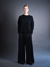 PANTALON AMPLE À PLIS
