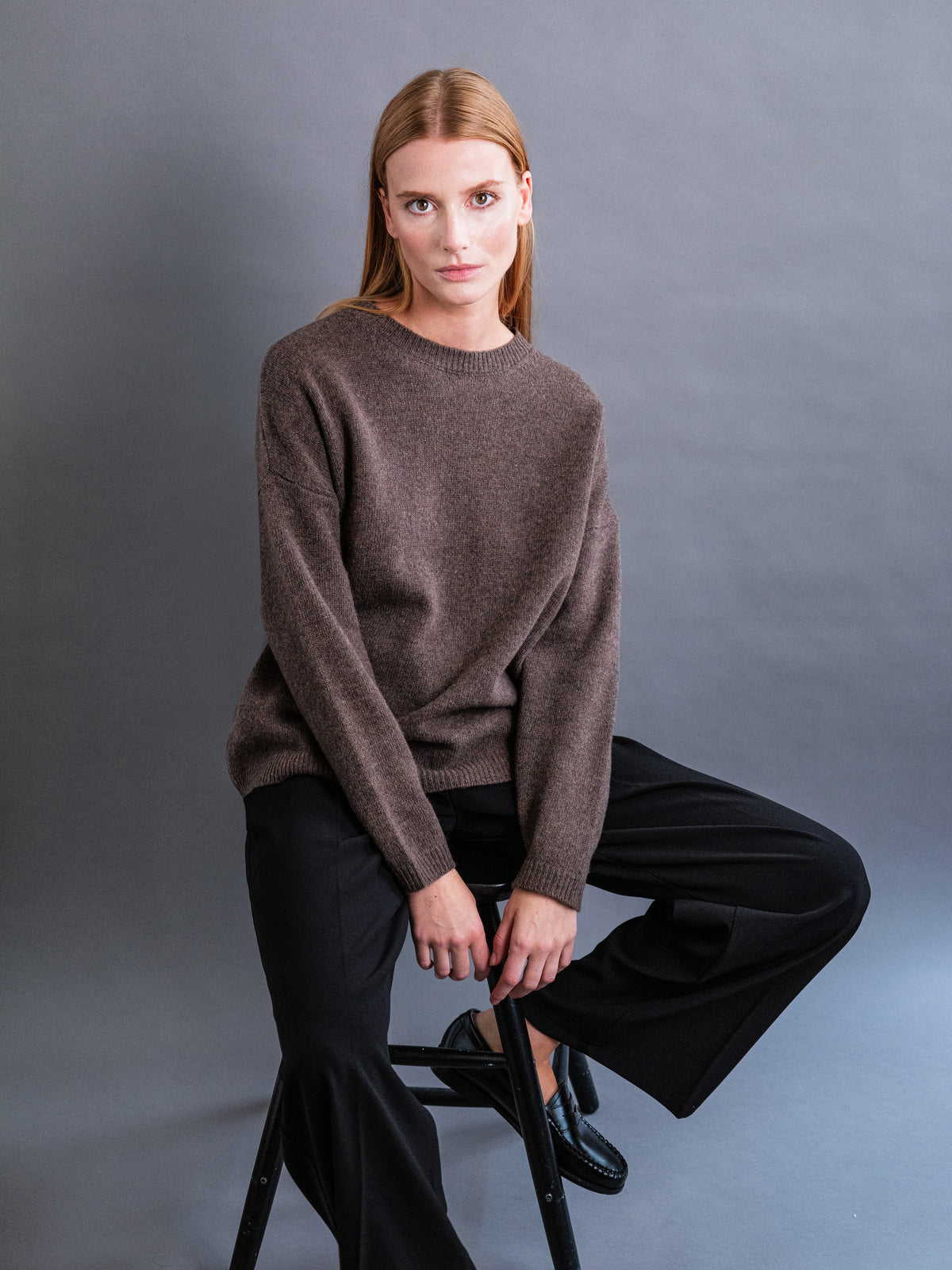 PULL COL ROND LAINE MÉRINOS