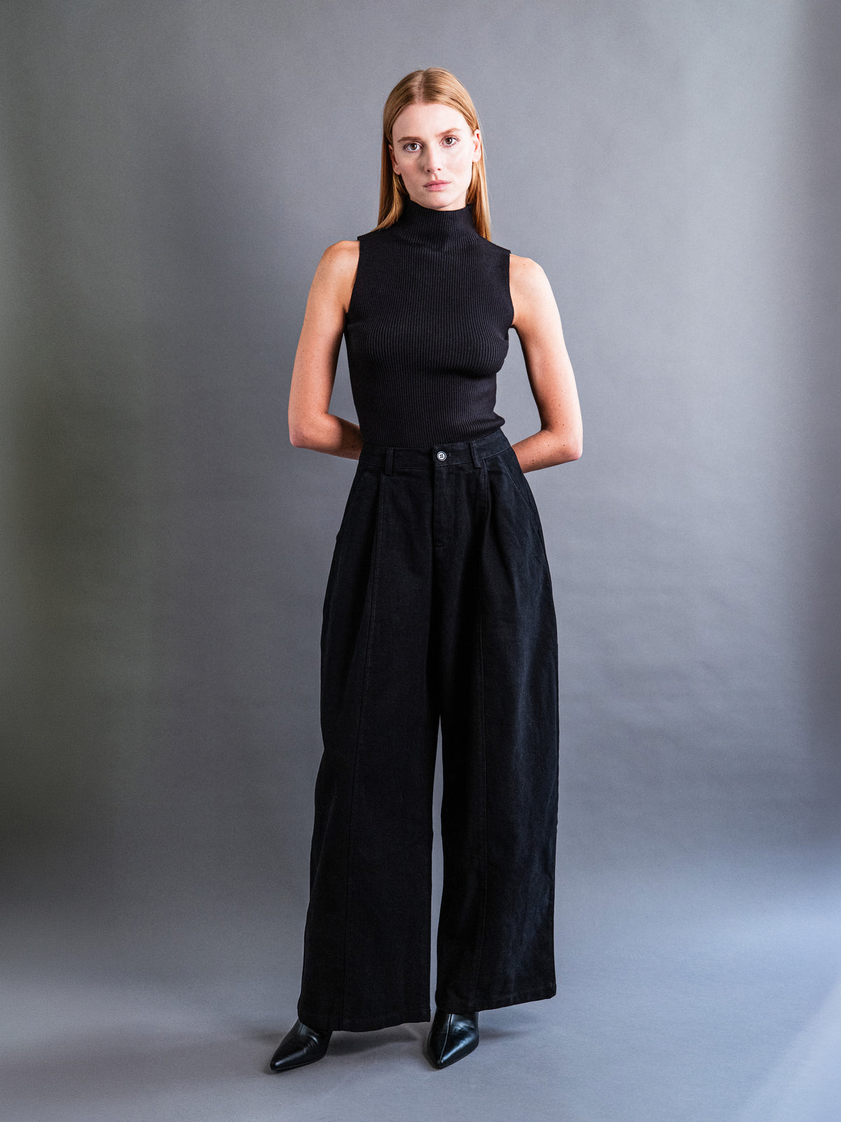 HAUT COL MONTANT MAILLE VISCOSE