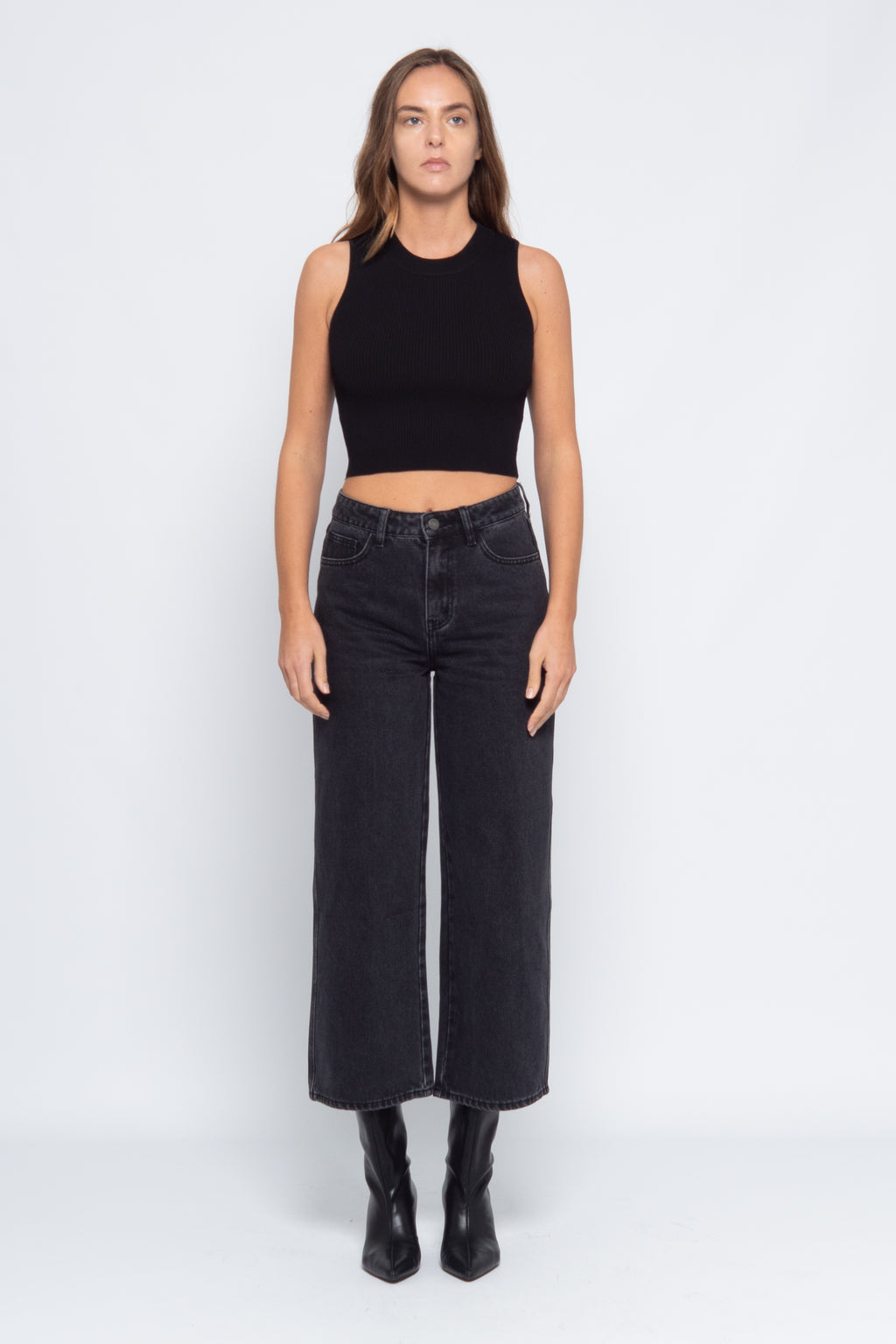 HAUT CROPPED MAILLE SUN
