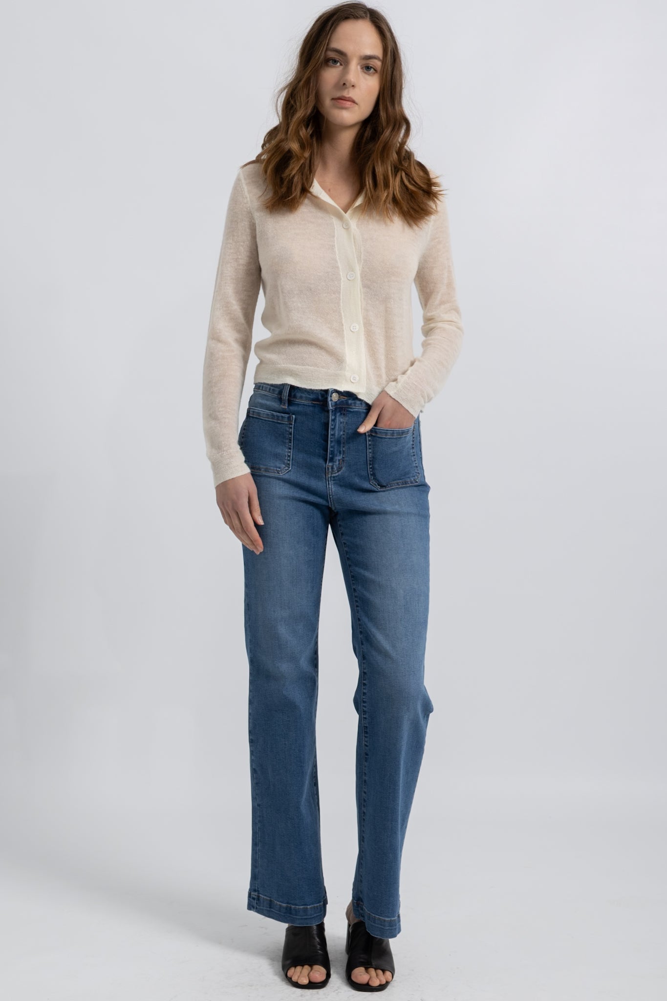 Jeans Wide Pocket Denim