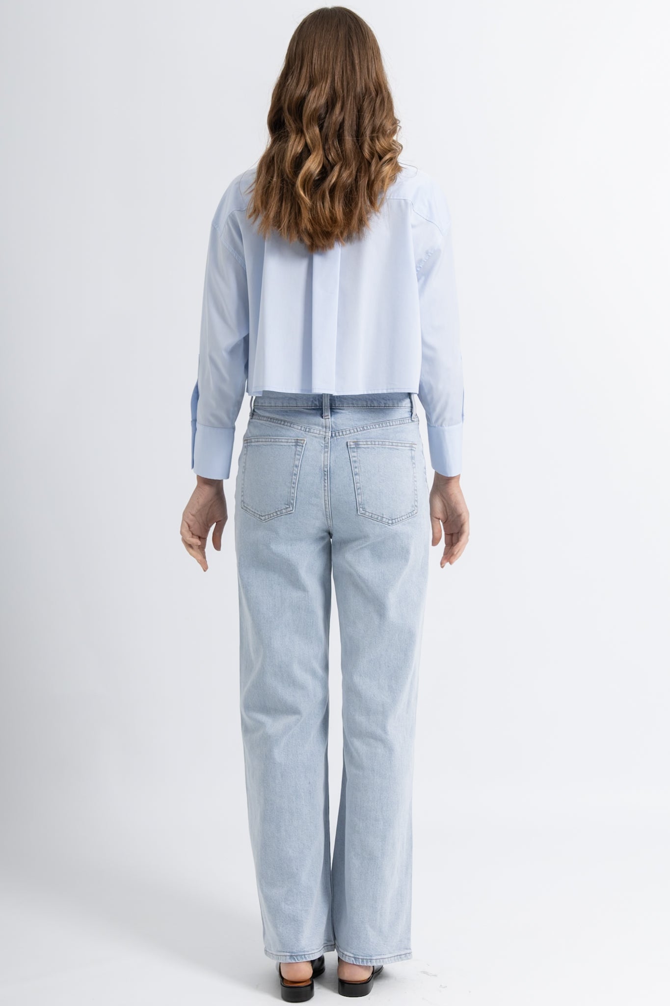 Jeans Wide Denim Clair