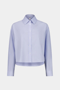 CHEMISE CROPPED COTON RAYÉ FANEL