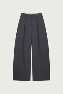 PANTALON BAREL À PLIS