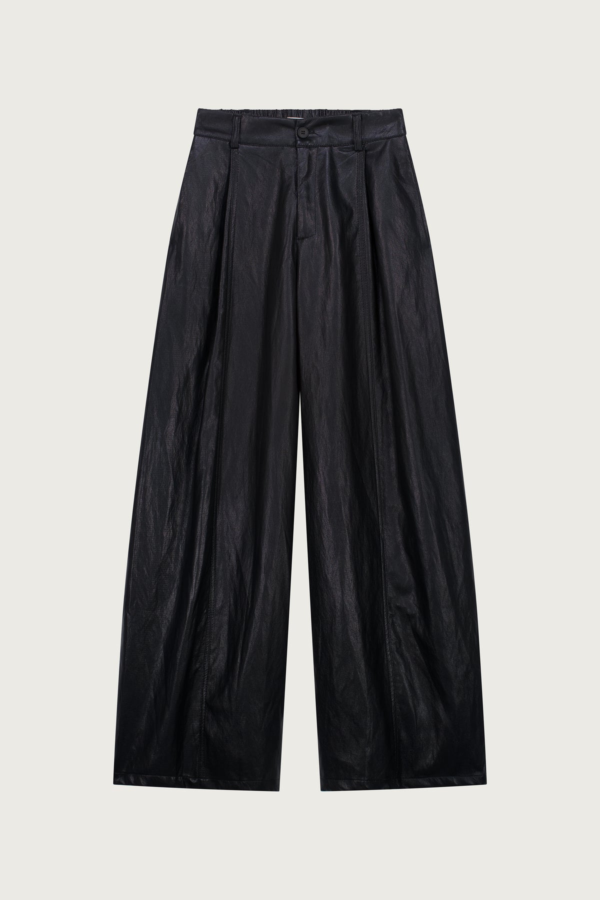PANTALON BARREL FAÇON CUIR