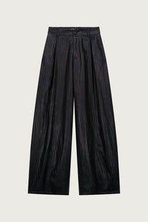 PANTALON BARREL FAÇON CUIR