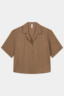 CHEMISE LYOCELL COL CUBAIN LYS