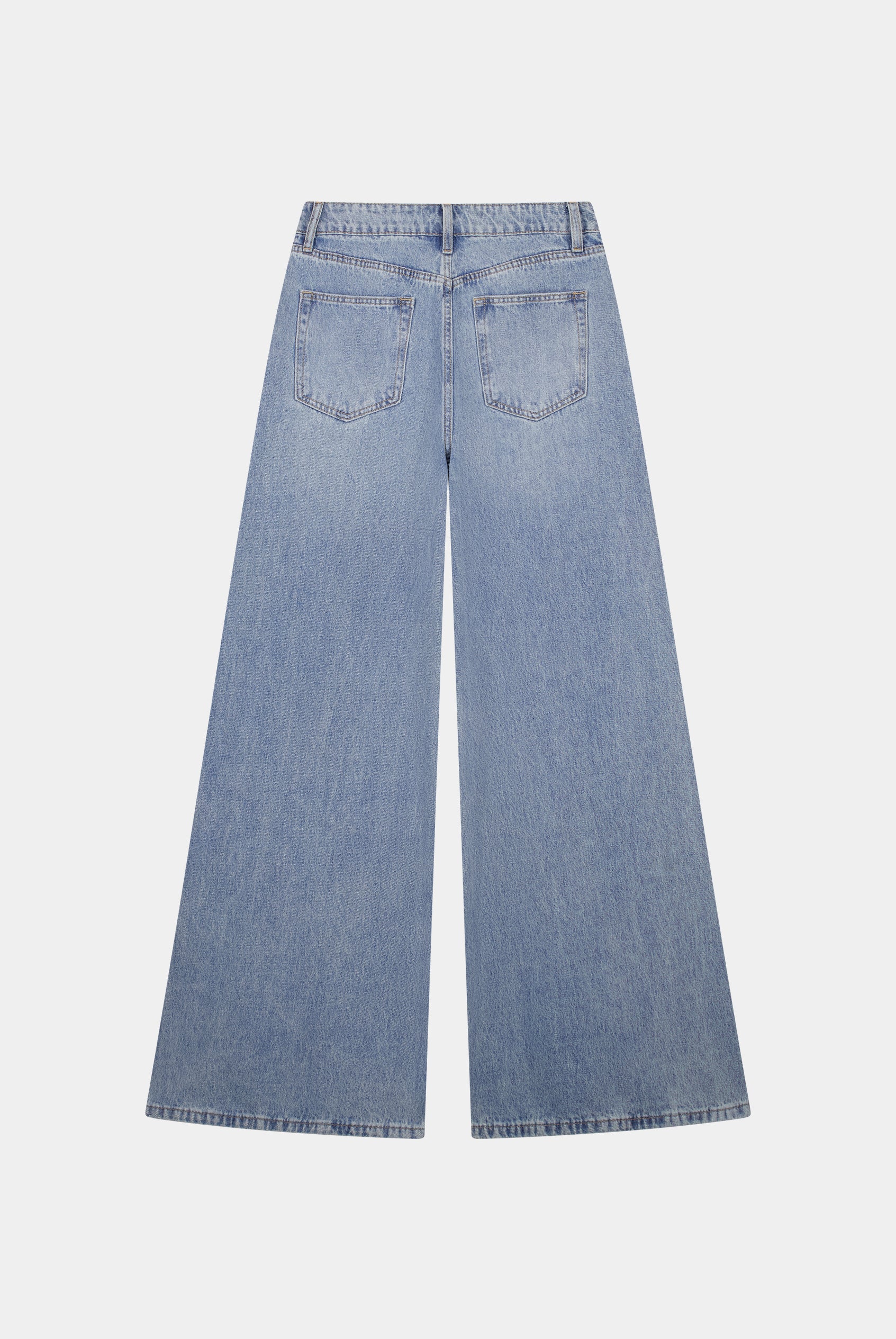 Jean palazzo denim clair
