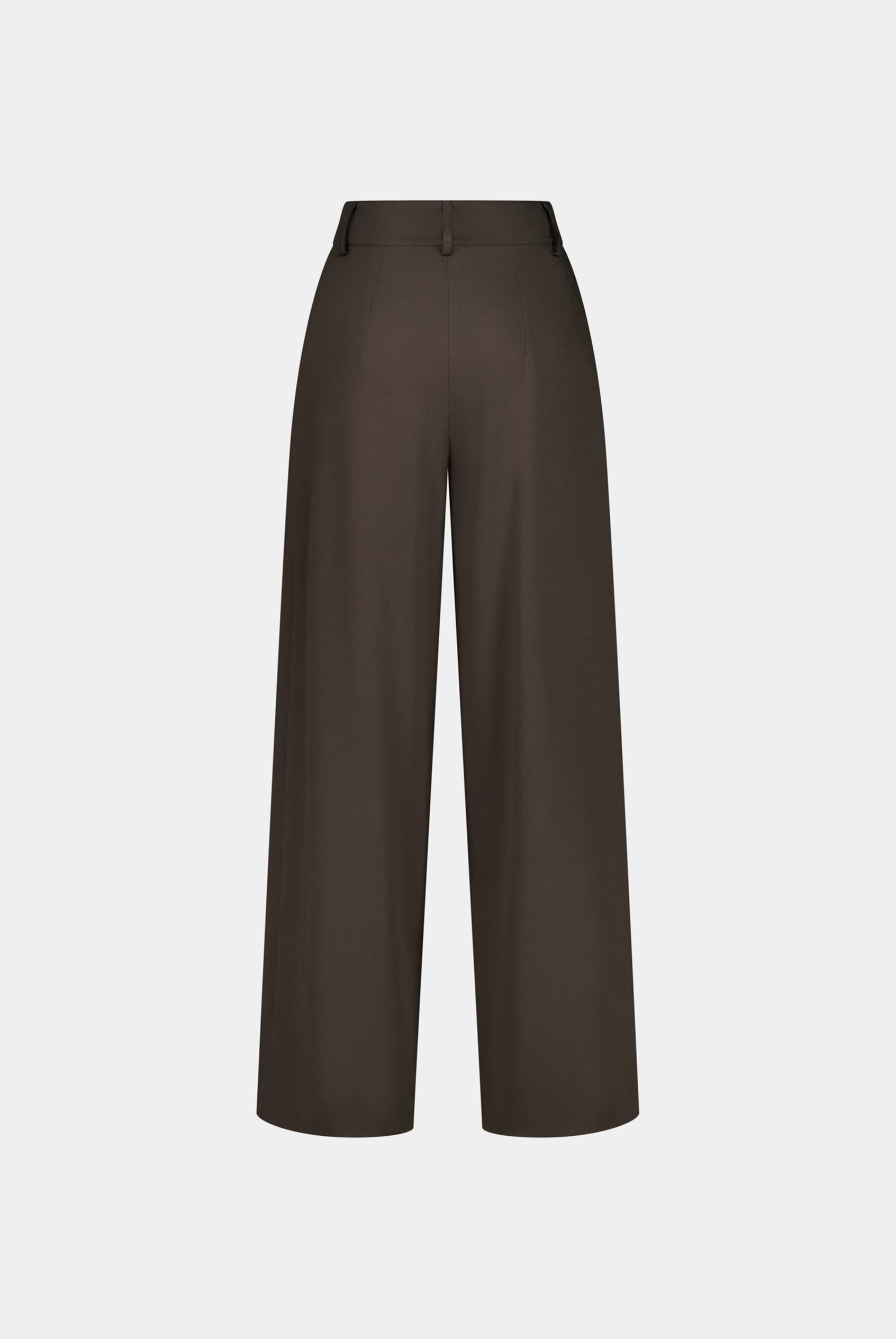 PANTALON LAINE À DOUBLE PLIS PINA